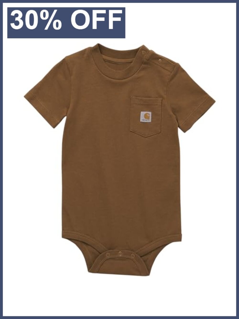 Unisex Baby Short-Sleeve Bodysuit 100% Cotton Snap Snap
